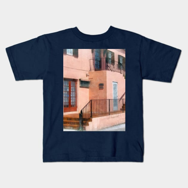 Staircase in Bermuda Kids T-Shirt by SusanSavad